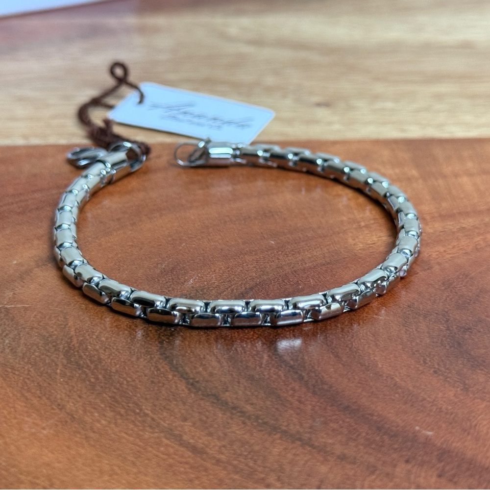 Ananda Stainless Steel Bracelet Unisex Men’s 8.25 Inches